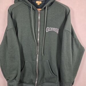 Cult Favorite California Green Zip Hoodie (L365)